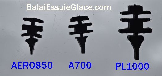 profils de caoutchouc essuie-glace A700 AERO850 PL1000